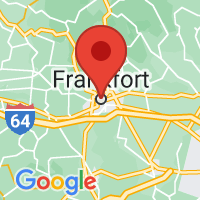 Map of Frankfort, KY US